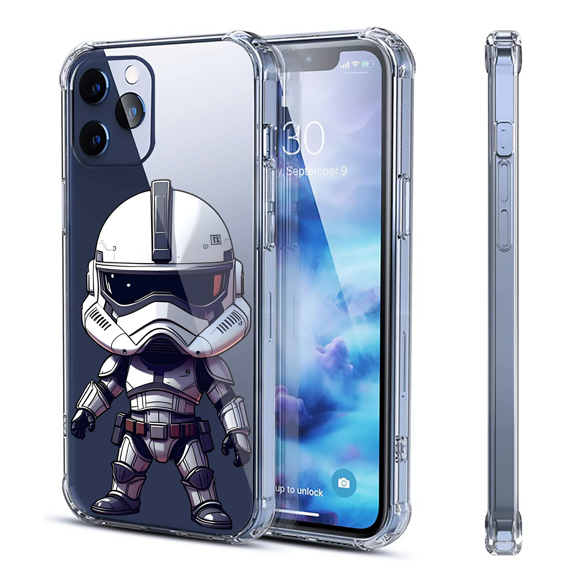 （画像用） スター・ウォーズ Star Wars 【iPhone 12シリーズ対応】透明スマホケース（クリアソフトケース）